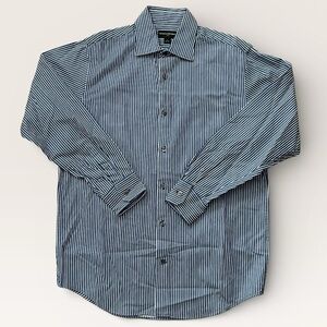 Men’s Banana Republic Navy Striped Button Down Shirt